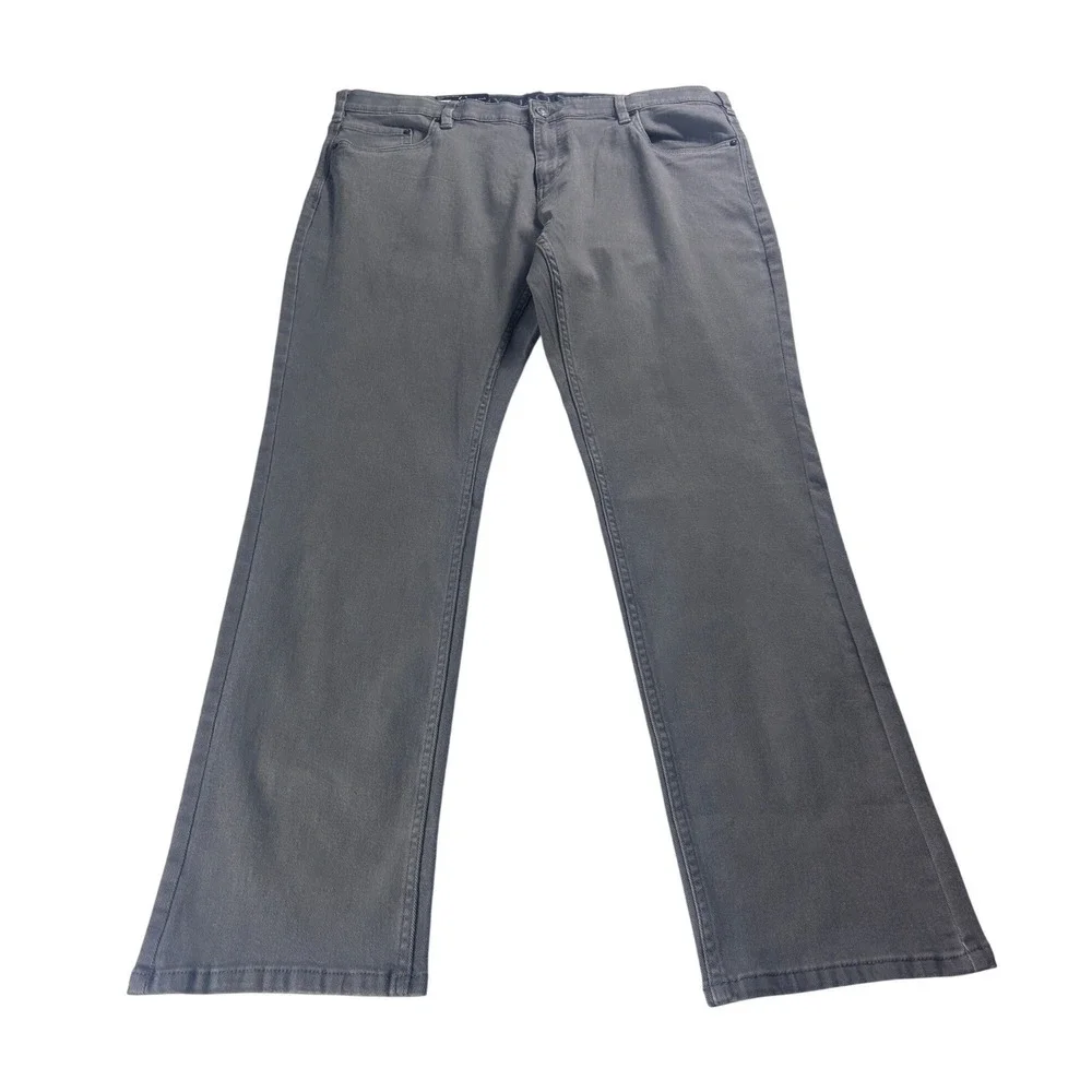 JACHS New York Mens Straight Fit 5 Pocket Denim Pant Grey 40x32 S26A-128-VES NWT